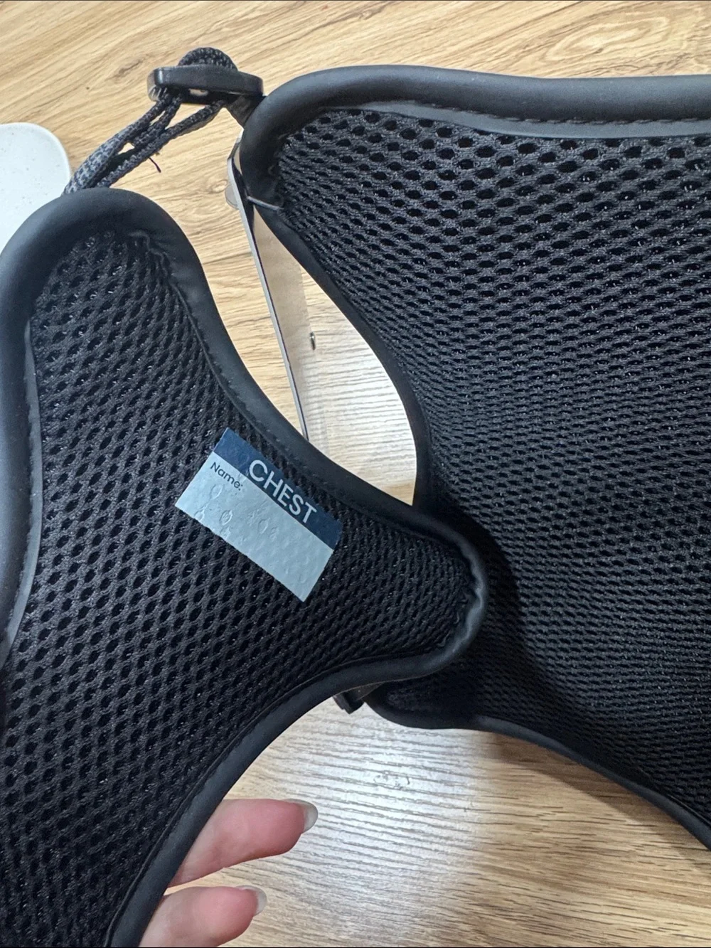 Premium Black Tactical Dog Harness with Reflective Stitching